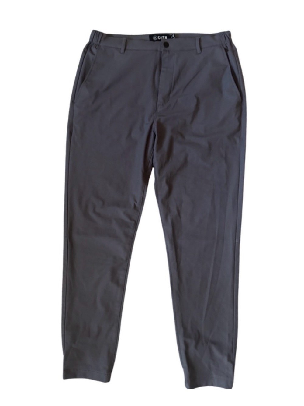 Cuts Clothing Men's Dark Gray Stretch Chinos